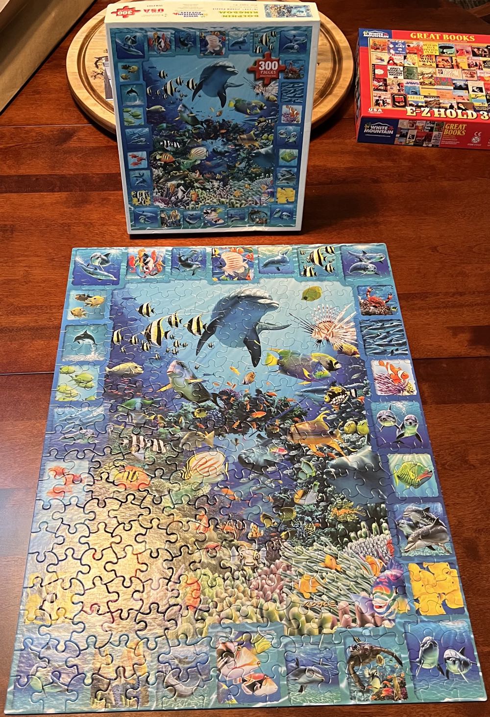 Dolphin Kingdom*- 547, 1/26/24 - White Mountain puzzle collectible [Barcode 724819256181] - Main Image 3