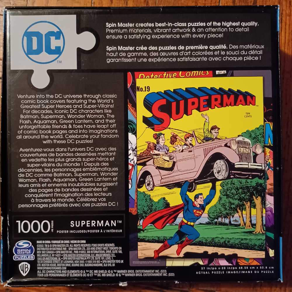 DC - Superman #19 - Spin Master puzzle collectible [Barcode 778988433898] - Main Image 2