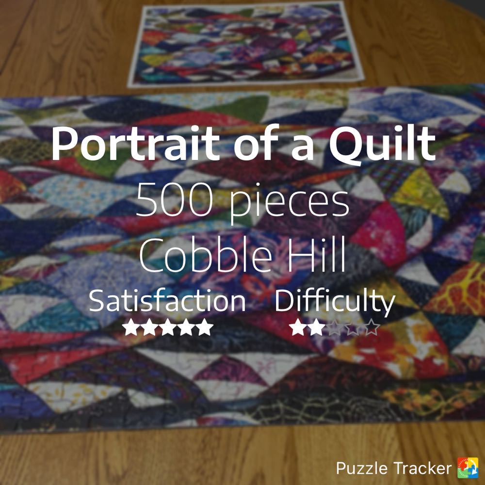 Portrait Of A Quilt - Cobble Hill puzzle collectible [Barcode 625012850797] - Main Image 3