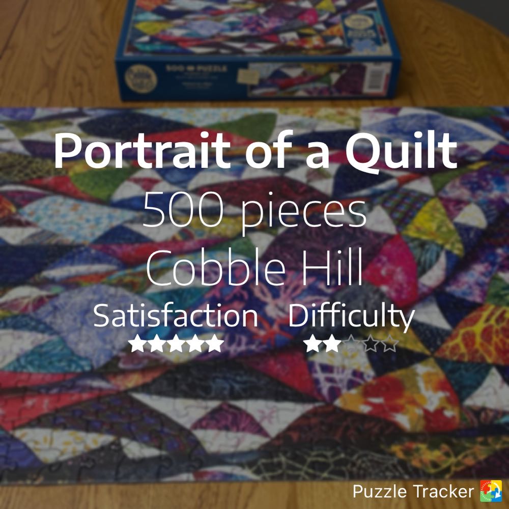Portrait Of A Quilt - Cobble Hill puzzle collectible [Barcode 625012850797] - Main Image 4
