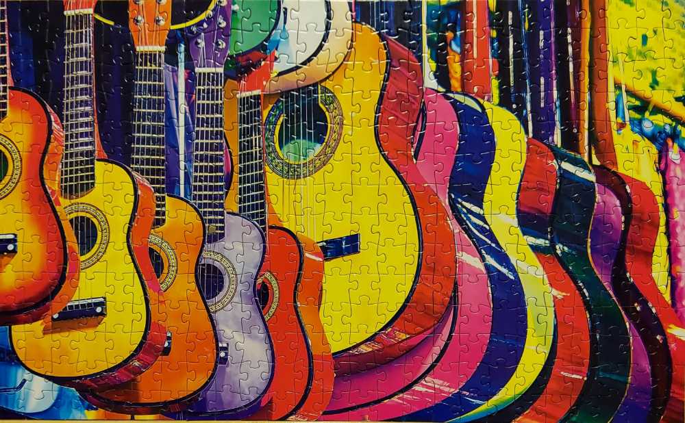 Colorful Grand Bazaar Guitars - Puzzlebug / CraZArt puzzle collectible [Barcode 639277537898] - Main Image 2