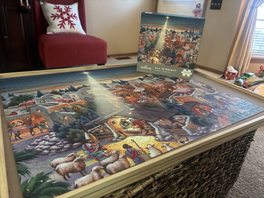 All Is Bright - Hallmark puzzle collectible [Barcode 763795292806] - Main Image 2