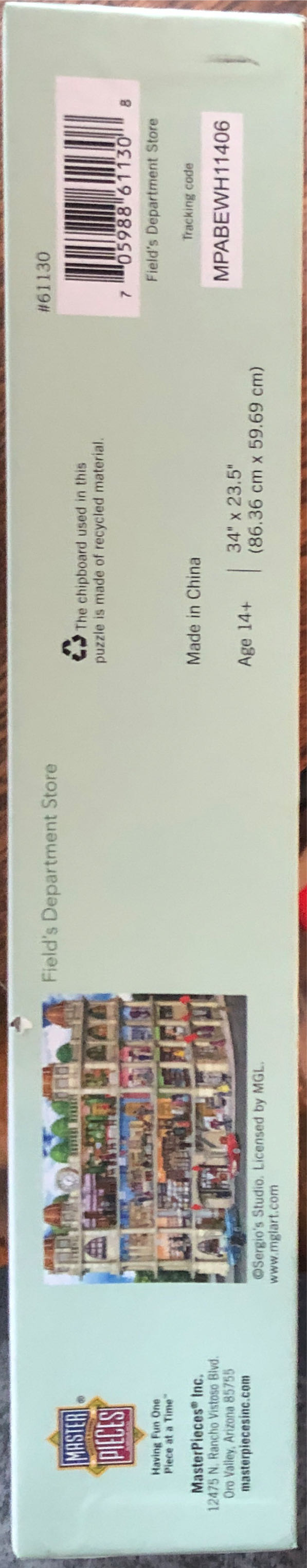 Field’s Department Store - Master Pieces puzzle collectible [Barcode 705988611308] - Main Image 4