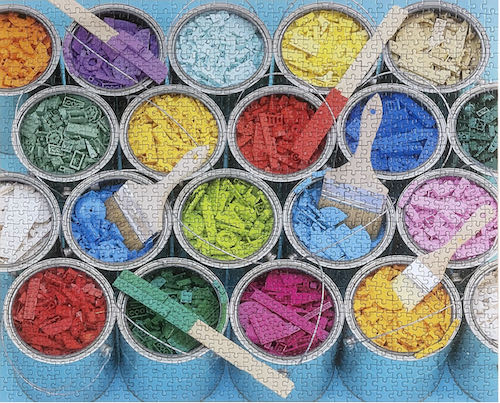 Lego - Paint Party - Chronicle Books puzzle collectible [Barcode 9781797210407] - Main Image 2