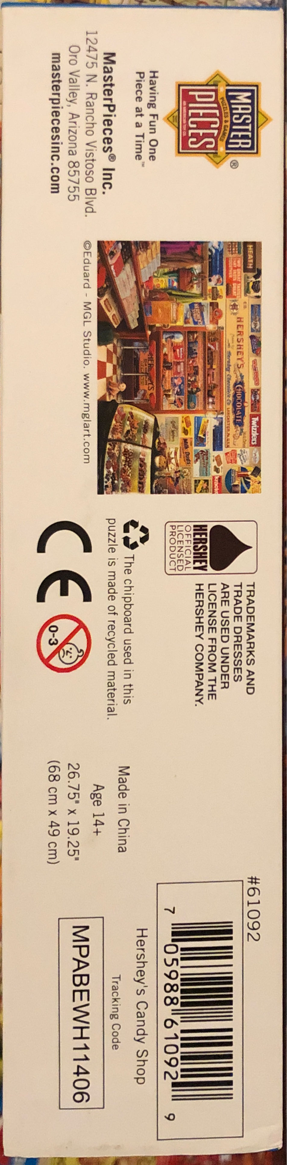 Hershey’s Candy Shop - Master Pieces puzzle collectible [Barcode 705988610929] - Main Image 4