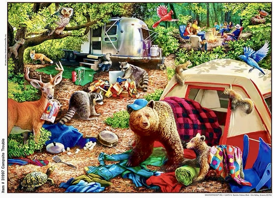 Campsite Trouble - Seth (UV) - MasterPieces puzzle collectible [Barcode 705988610868] - Main Image 2