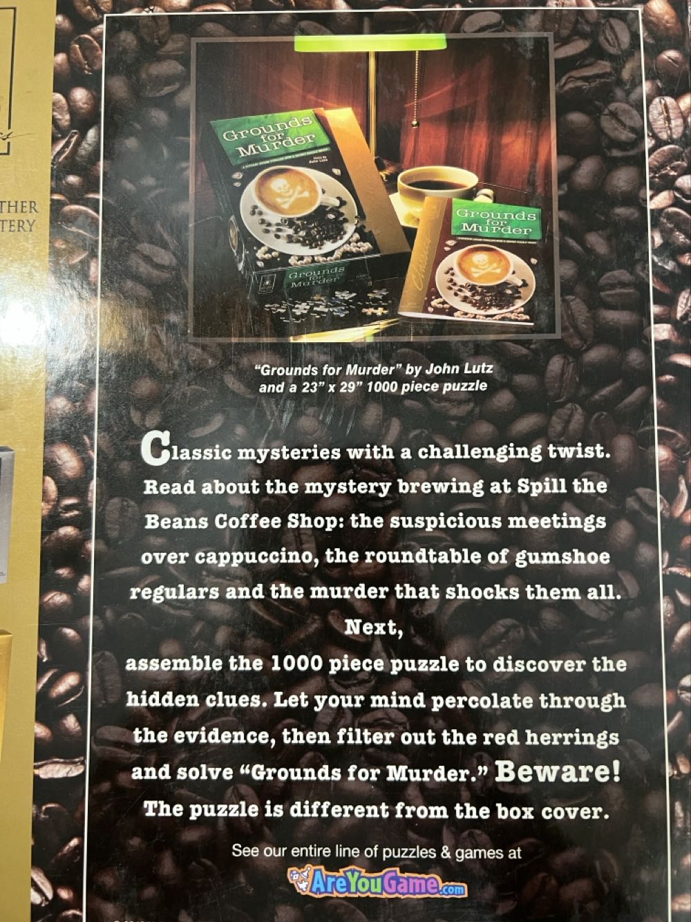 Grounds For Murder - Bepuzzled puzzle collectible [Barcode 023332331161] - Main Image 3