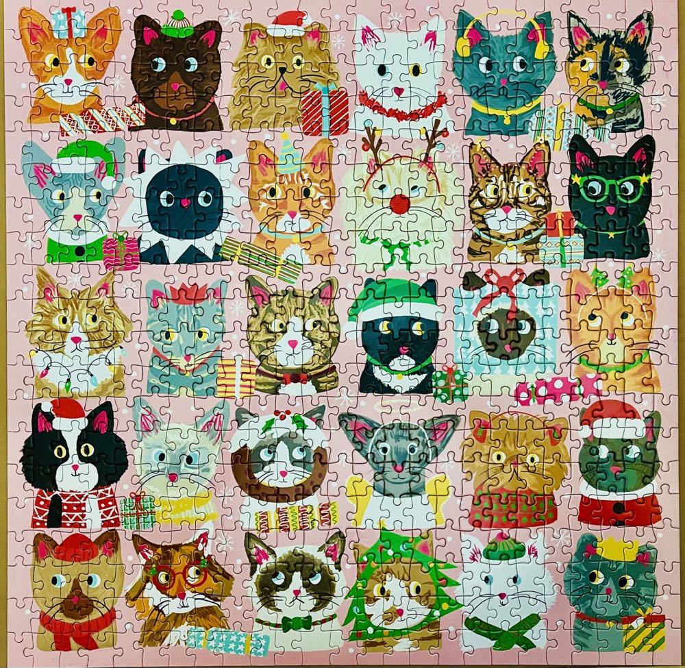 Festive Fur Balls*** - Galison puzzle collectible [Barcode 9780735362192] - Main Image 3