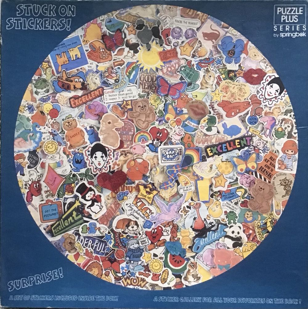 Stuck On Stickers! - Round - Springbok 🇺🇸 puzzle collectible - Main Image 3