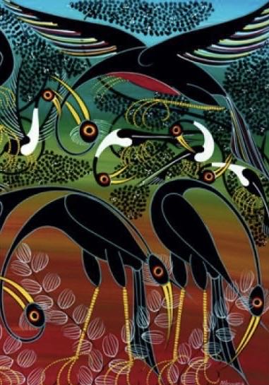 Tinga Tinga Cranes (RARE) - Heye Puzzle puzzle collectible [Barcode 4001689294281] - Main Image 2