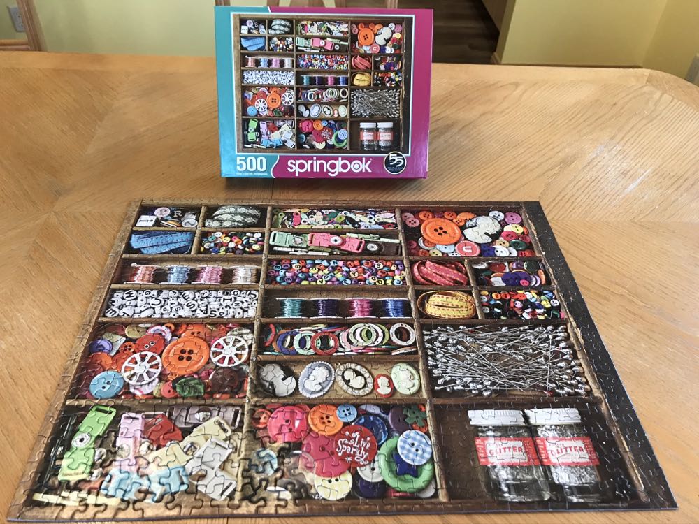The Sewing Box - 54, 9/29/20-SOLD - Springbok puzzle collectible - Main Image 2