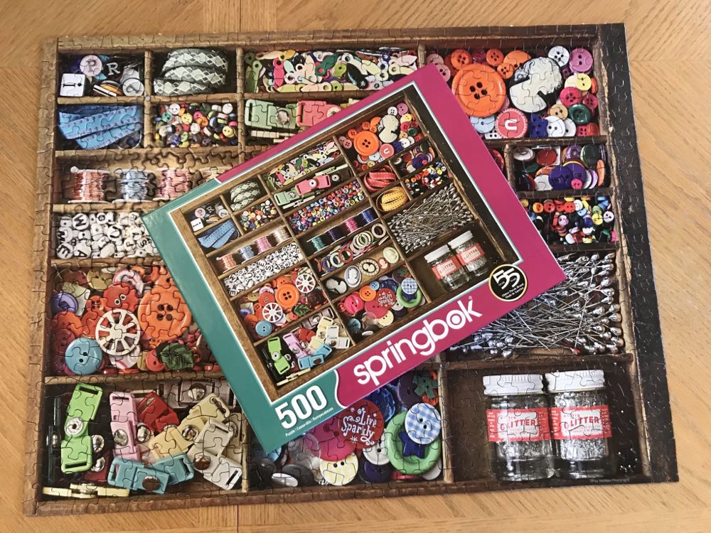 The Sewing Box - 54, 9/29/20-SOLD - Springbok puzzle collectible - Main Image 3
