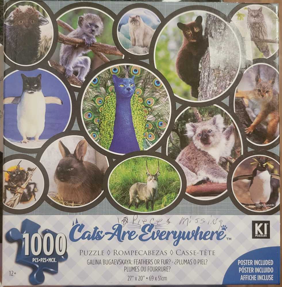 Cats Are Everywhere - KI Puzzles puzzle collectible [Barcode 773392026278] - Main Image 2