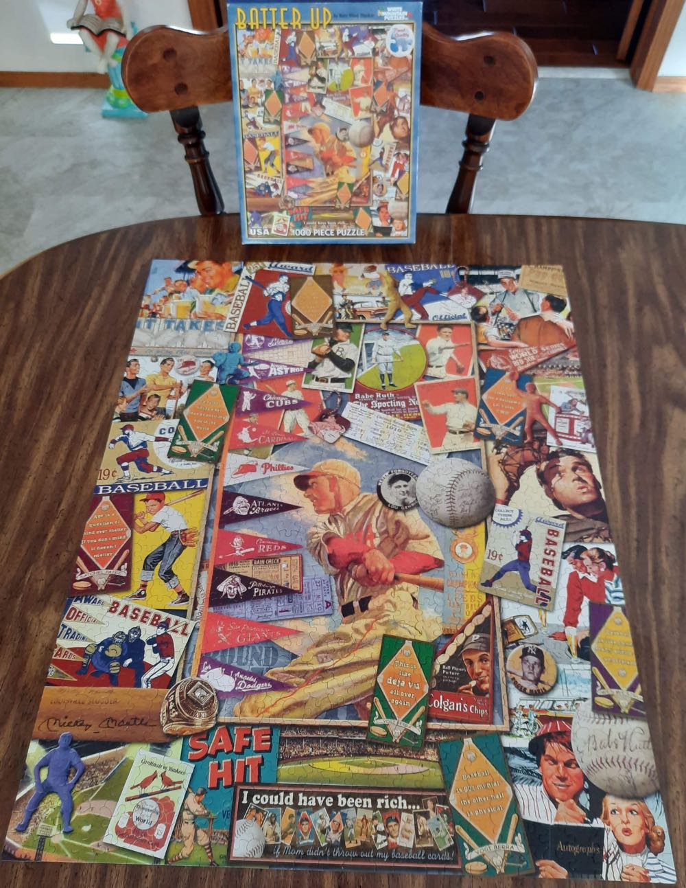 Batter Up - White Mountain Puzzles puzzle collectible [Barcode 724819253395] - Main Image 2