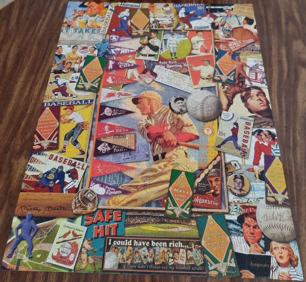 Batter Up - White Mountain Puzzles puzzle collectible [Barcode 724819253395] - Main Image 3