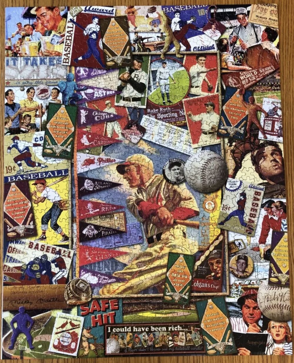 Batter Up - White Mountain Puzzles puzzle collectible [Barcode 724819253395] - Main Image 4