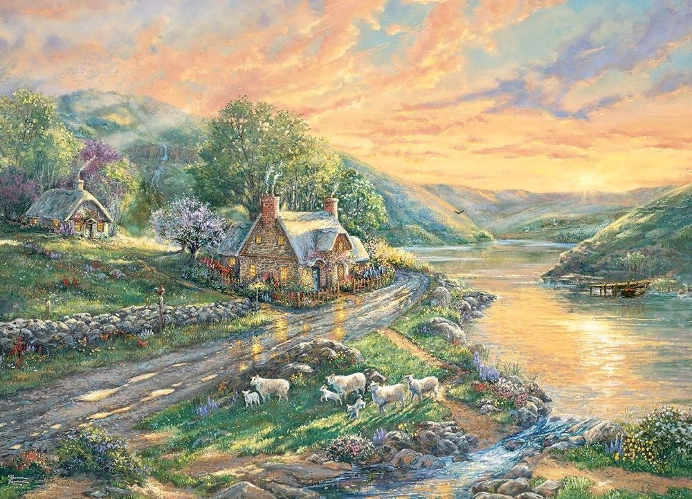 Daybreak at Emerald Valley - Ceaco puzzle collectible [Barcode 021081333054] - Main Image 2