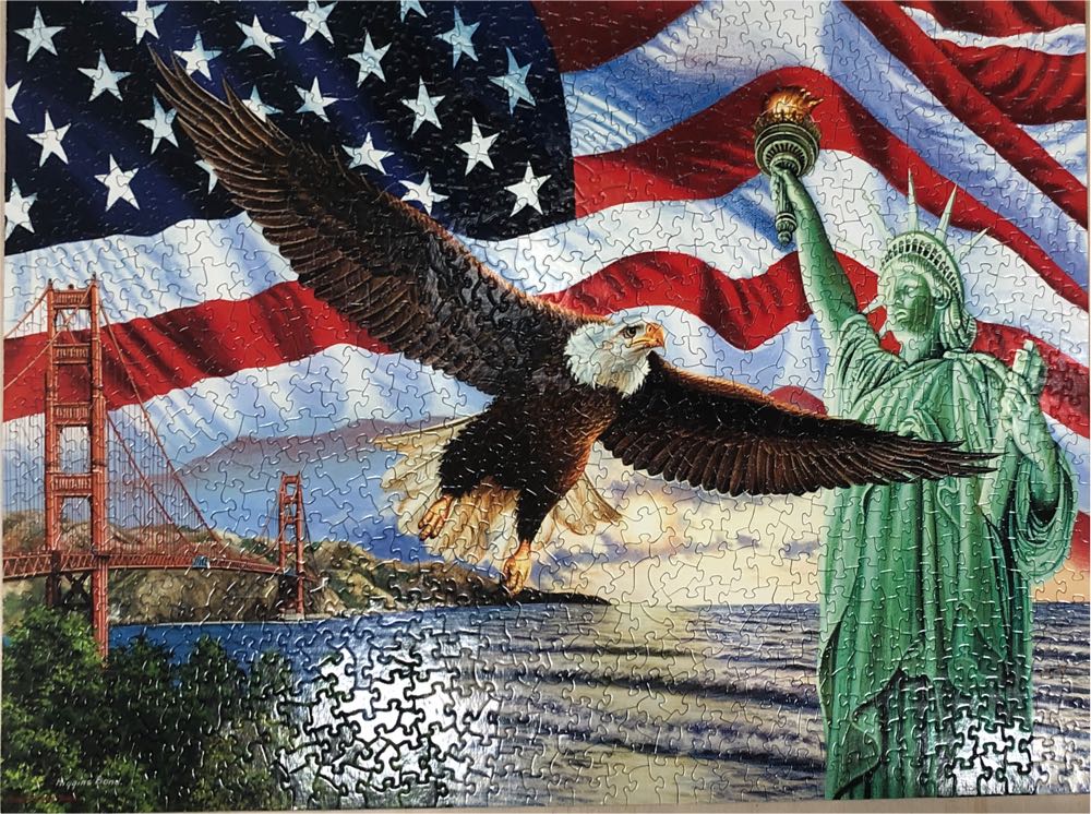 From Sea To Shining Sea - From Cheryl - SunsOut puzzle collectible [Barcode 796780458260] - Main Image 2