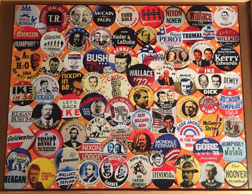 Campaign Buttons - White Mountain Puzzles puzzle collectible [Barcode 724819258802] - Main Image 2