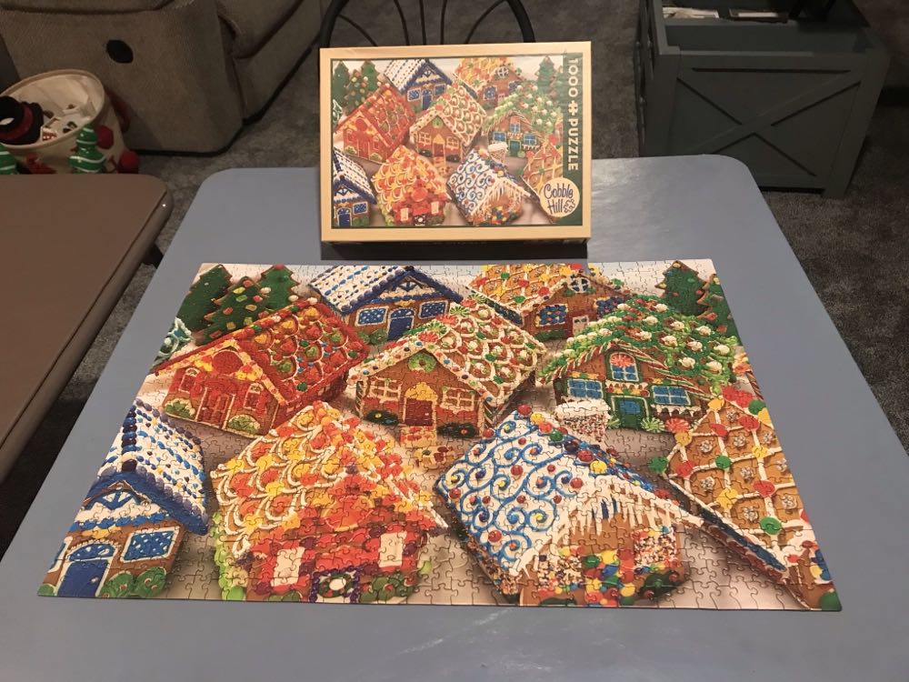 Gingerbread Houses - 175, 12/19/21 - Cobble Hill Puzzle Company puzzle collectible - Main Image 2