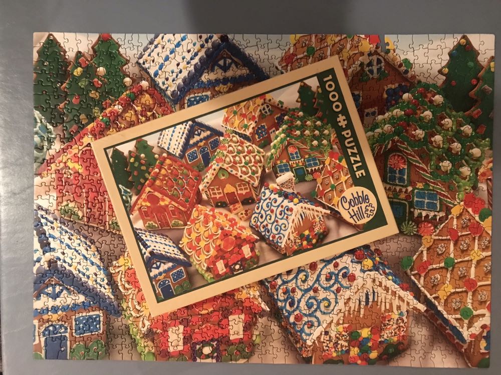 Gingerbread Houses - 175, 12/19/21 - Cobble Hill Puzzle Company puzzle collectible - Main Image 3