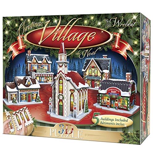 3D Christmas Village Theme - Wrebbit Puzzle 3D puzzle collectible [Barcode 665541056017] - Main Image 1