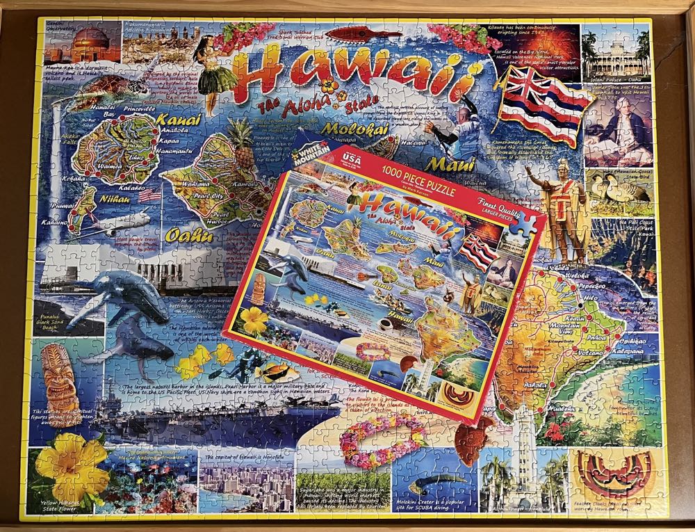 Sold - Hawaii - White Mountain puzzle collectible [Barcode 724819257065] - Main Image 3