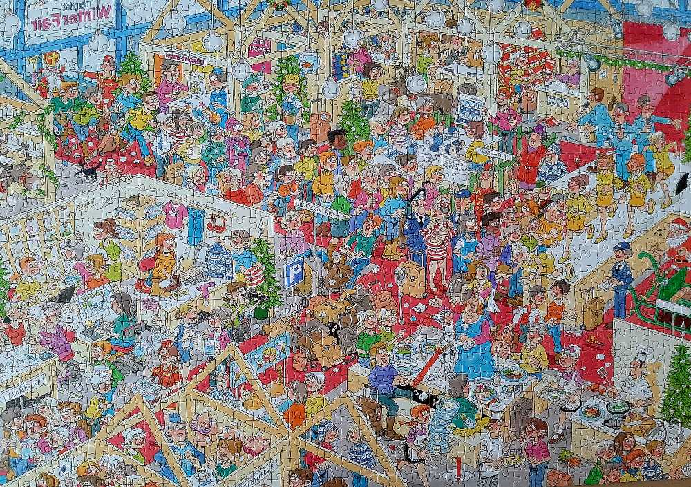 Margriet Winterfair 17453 - Jumbo 1000 puzzle collectible [Barcode 8710126174531] - Main Image 2