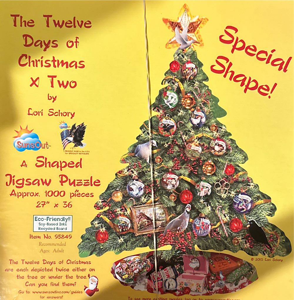 Twelve Days Of Christmas-SOLD - SunsOut puzzle collectible [Barcode 796780958494] - Main Image 2