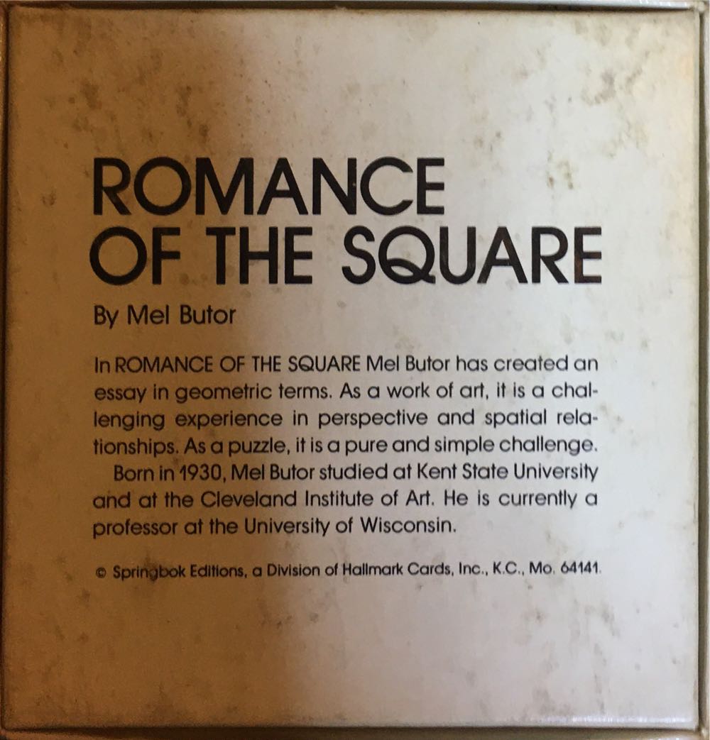 Romance of the Square - Mini - Springbok puzzle collectible - Main Image 2