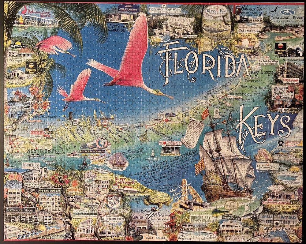 Florida Keys - White Mountain Puzzles puzzle collectible [Barcode 724819247462] - Main Image 2