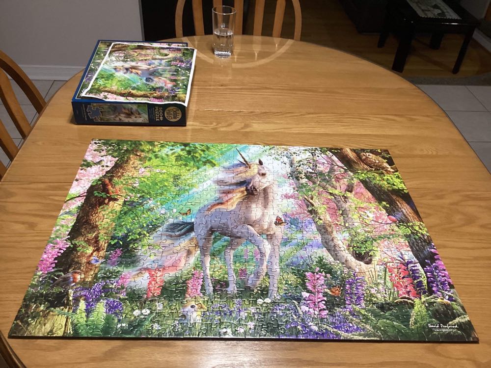 Unicorn In The Woods - Cobble Hill puzzle collectible [Barcode 625012850841] - Main Image 3