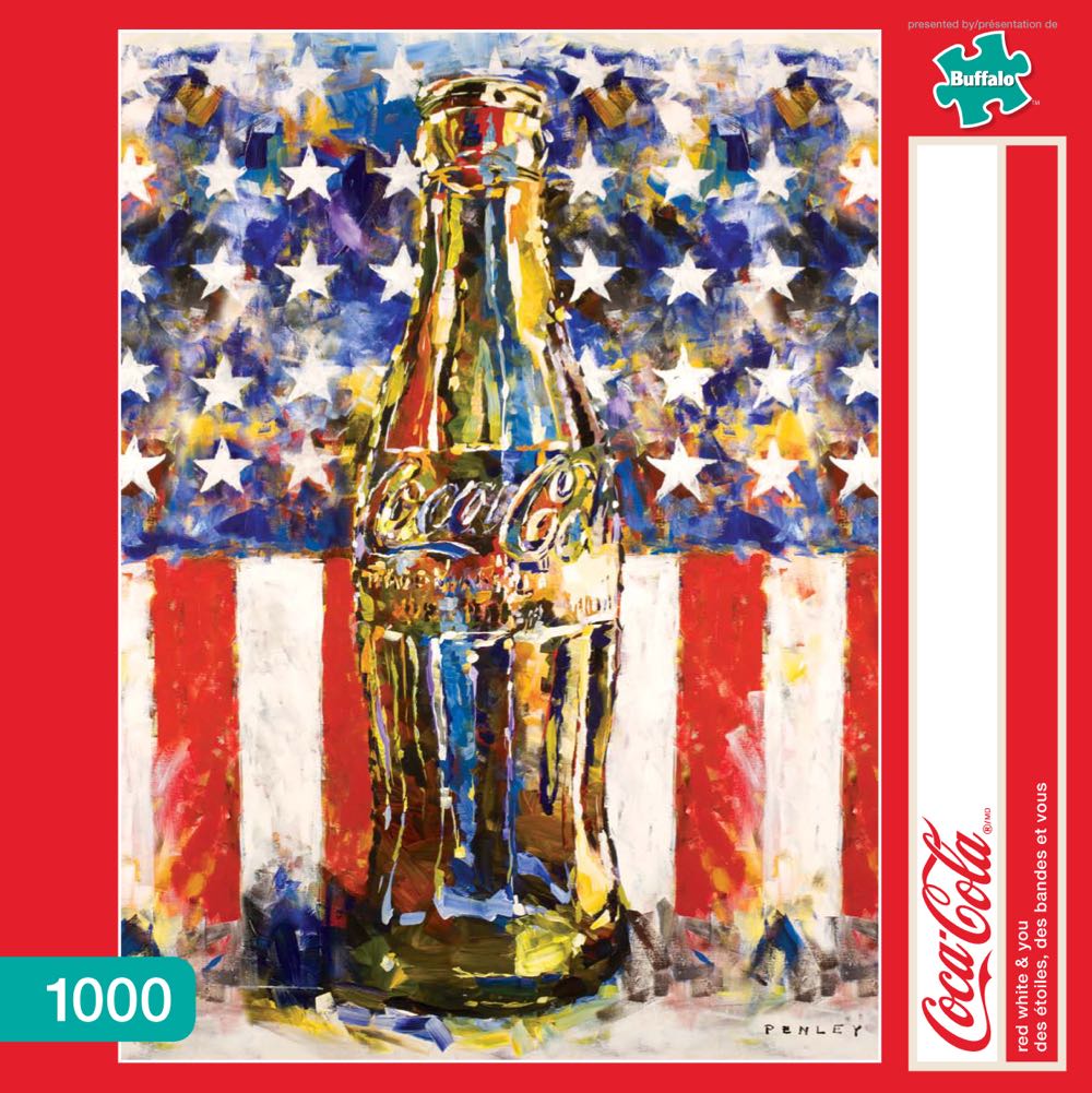 Coca-Cola Red, White And Blue - Buffalo Games puzzle collectible - Main Image 2