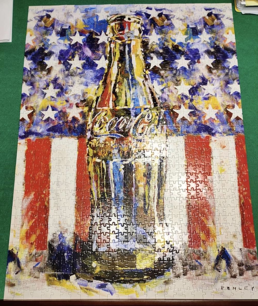Coca-Cola Red, White And Blue - Buffalo Games puzzle collectible - Main Image 3