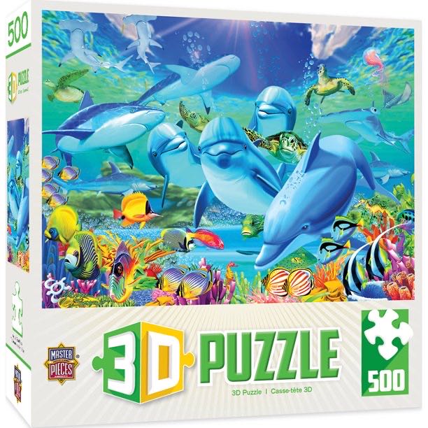 Along The Reef Lenticular 3D Puzzle - Masterpiece Puzzles puzzle collectible - Main Image 2