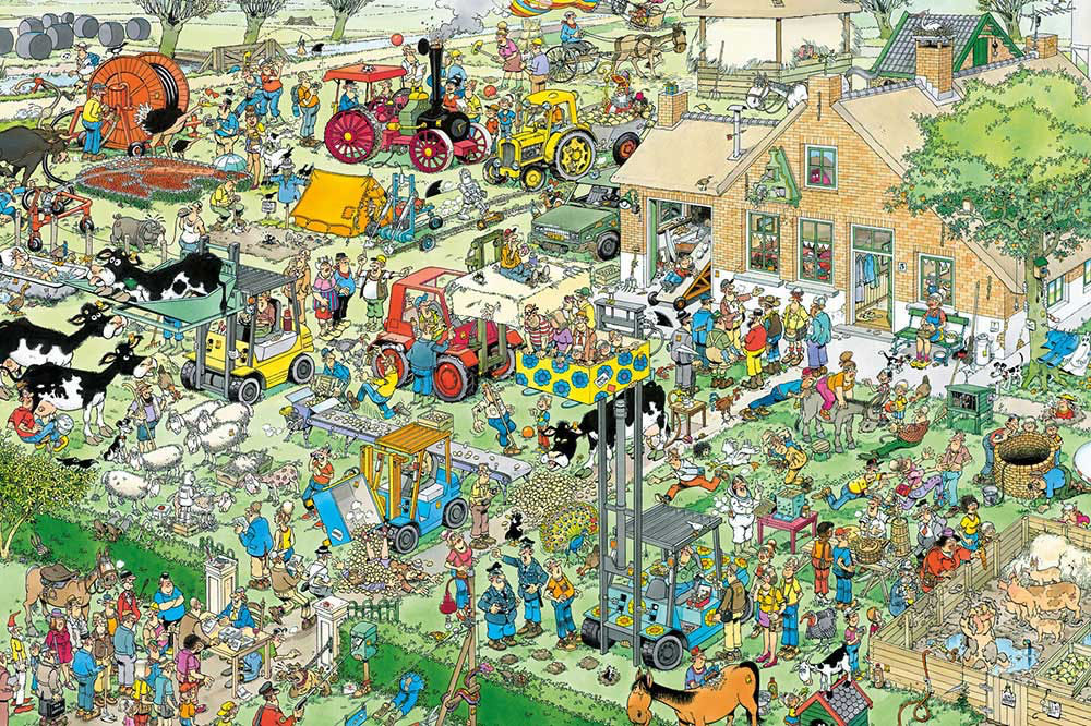 JvH - Farm Visit - Jumbo puzzle collectible [Barcode 8710126190630] - Main Image 2