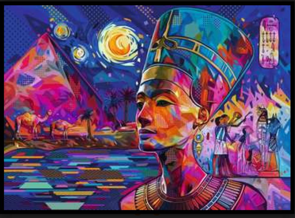 Nefertiti On The Nile - Ravensburger puzzle collectible [Barcode 4005556169467] - Main Image 2