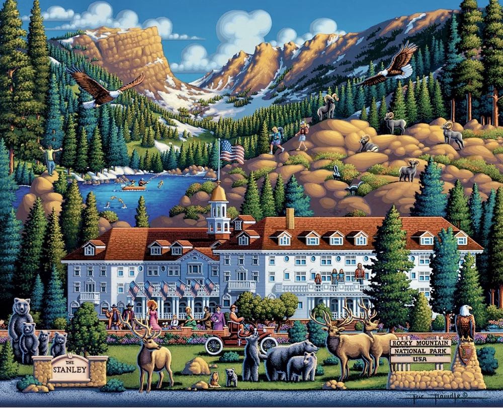 Rocky Mountain National Park 🆕 - Dowdle Folk Art puzzle collectible [Barcode 671095003483] - Main Image 2