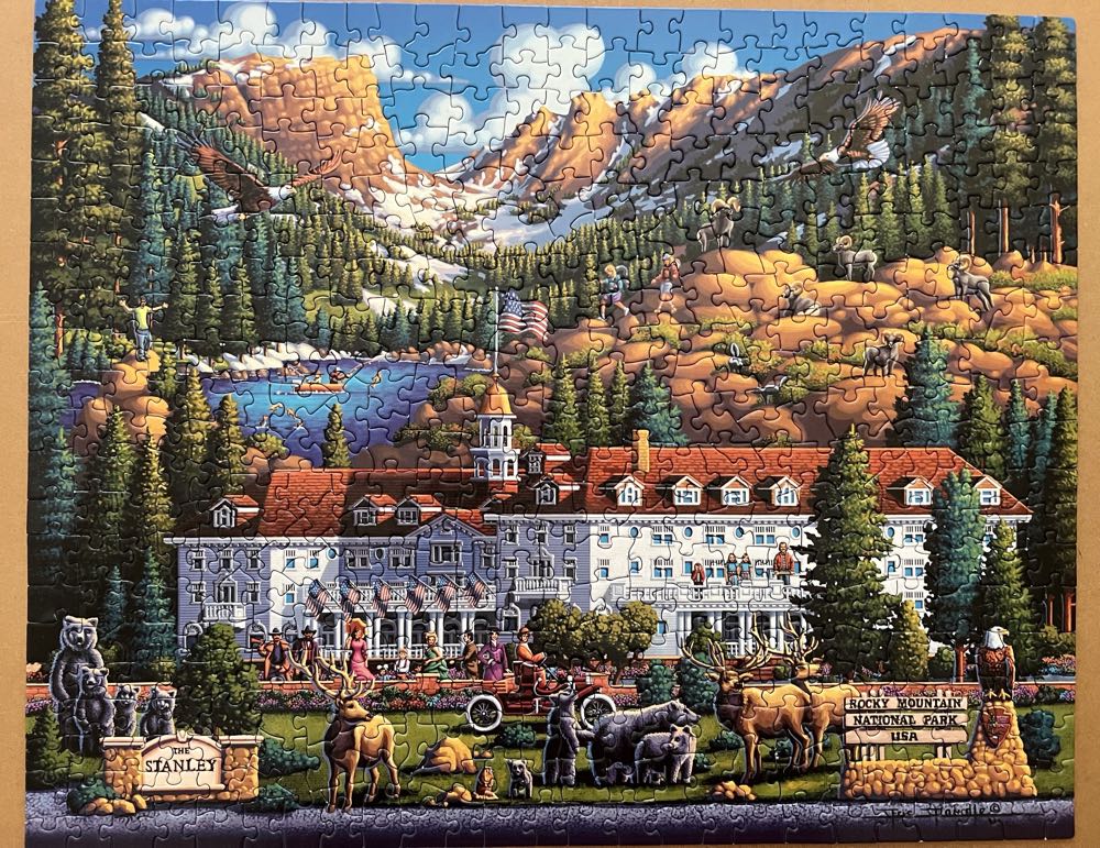 Rocky Mountain National Park 🆕 - Dowdle Folk Art puzzle collectible [Barcode 671095003483] - Main Image 3