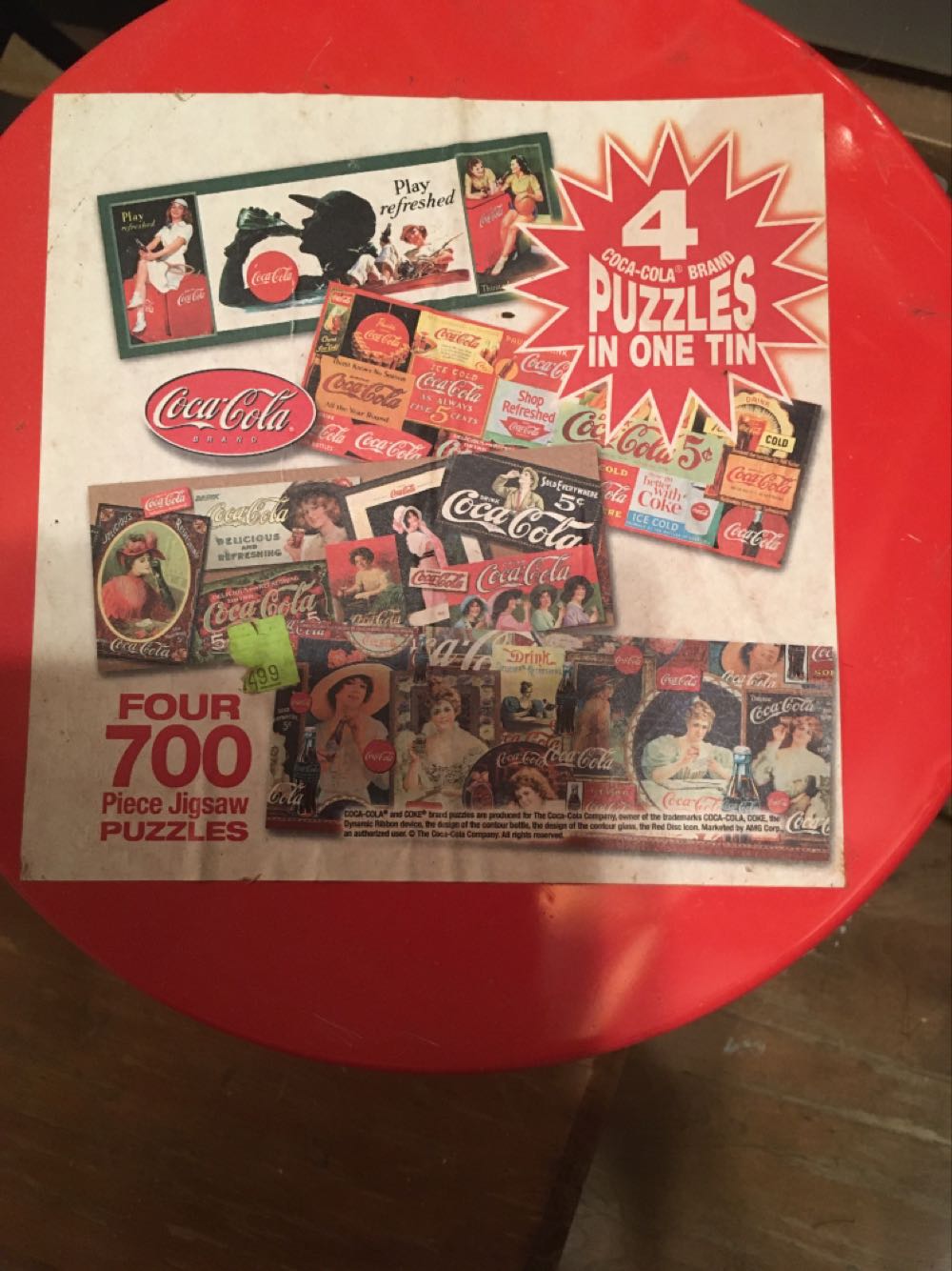 Coca-Cola 1 Of 4 Classic Signs - Coca Cola puzzle collectible - Main Image 2