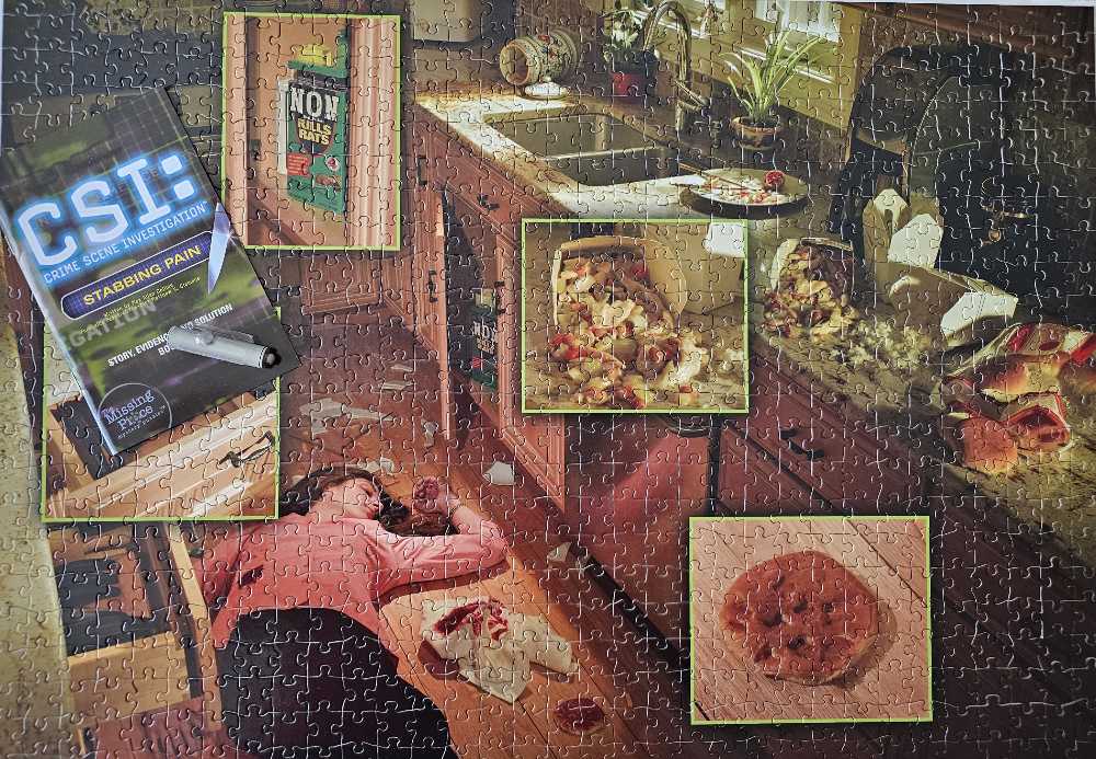 CSI: Stabbing Pain - Rose Art puzzle collectible [Barcode 072348973735] - Main Image 3
