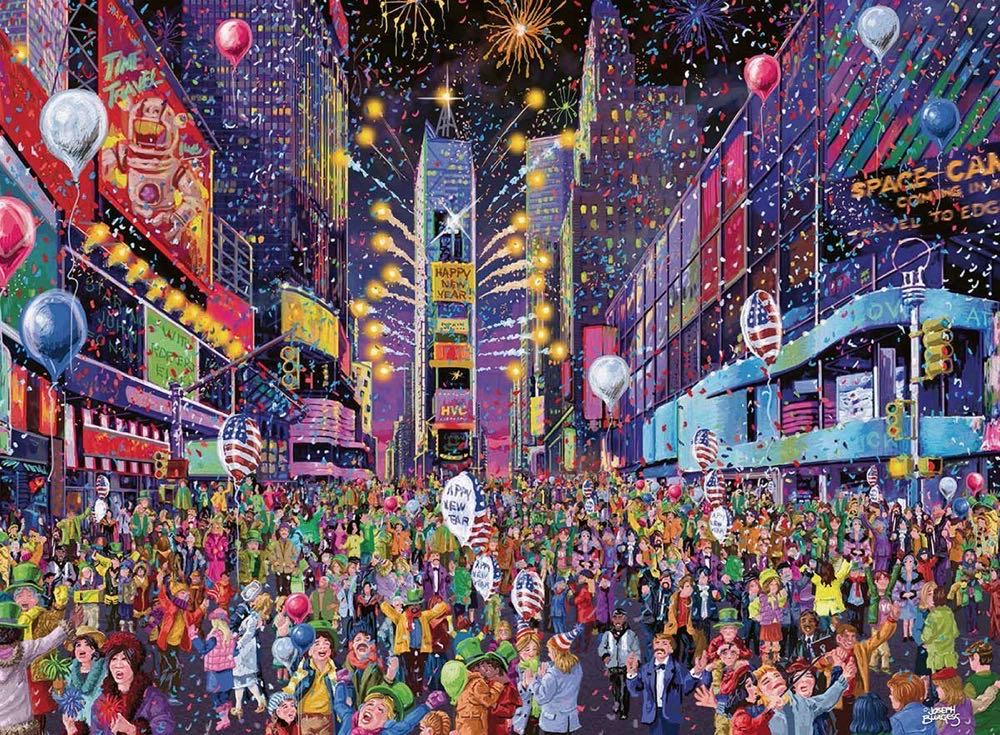 New Years in Tim e Square - Ravenburger puzzle collectible [Barcode 4005556164233] - Main Image 2