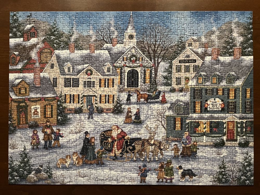 Santa In The Village - Ravenburger puzzle collectible [Barcode 4005556194667] - Main Image 2