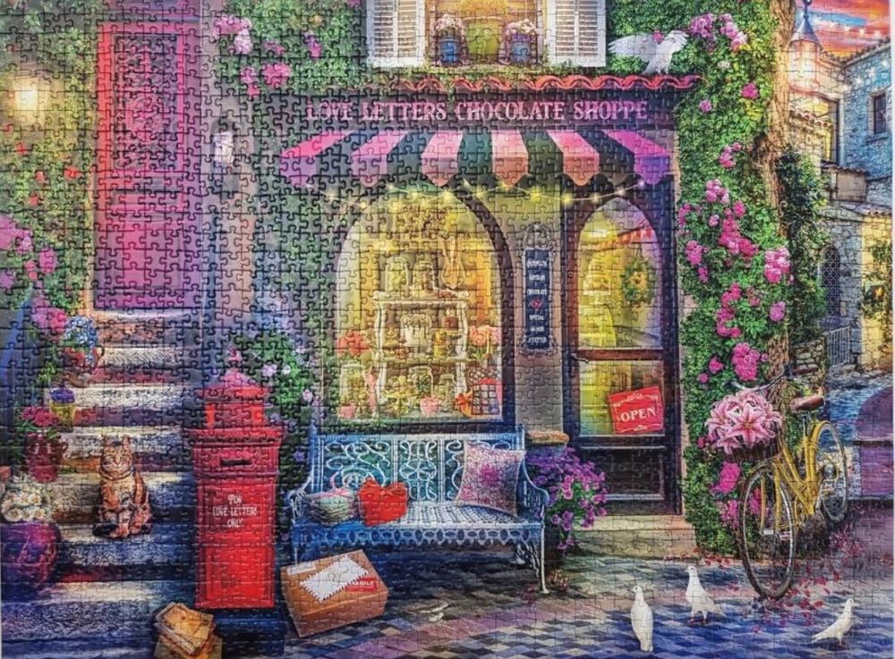 Love Letters Chocolate Shoppe - Ravensburger puzzle collectible [Barcode 4005556171361] - Main Image 3