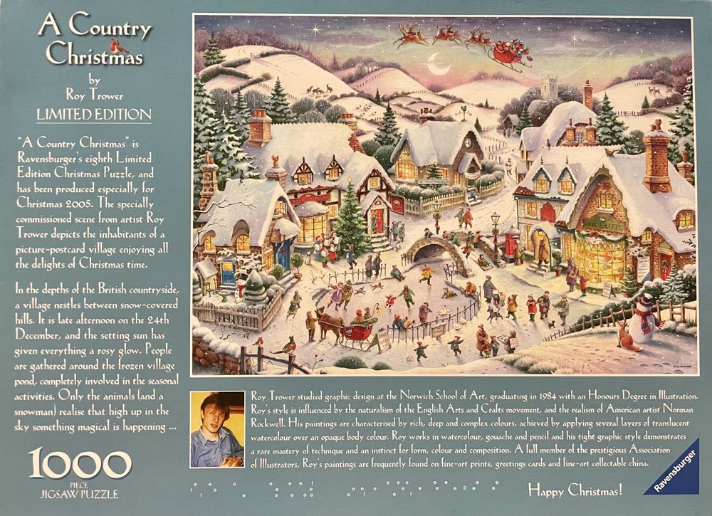 Country Christmas - Ravensburger puzzle collectible [Barcode 4005556153374] - Main Image 3