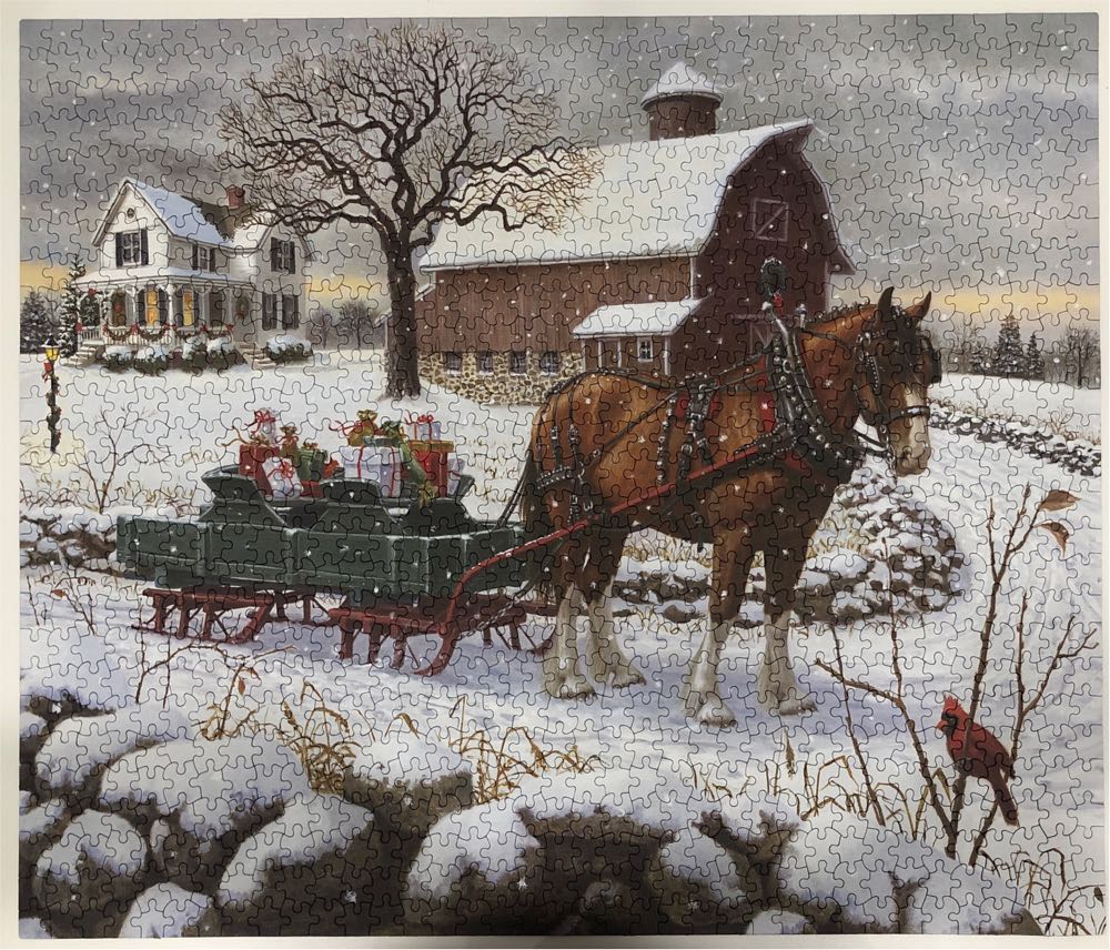 Christmas Delivery - White Mountain puzzle collectible [Barcode 724819262472] - Main Image 2