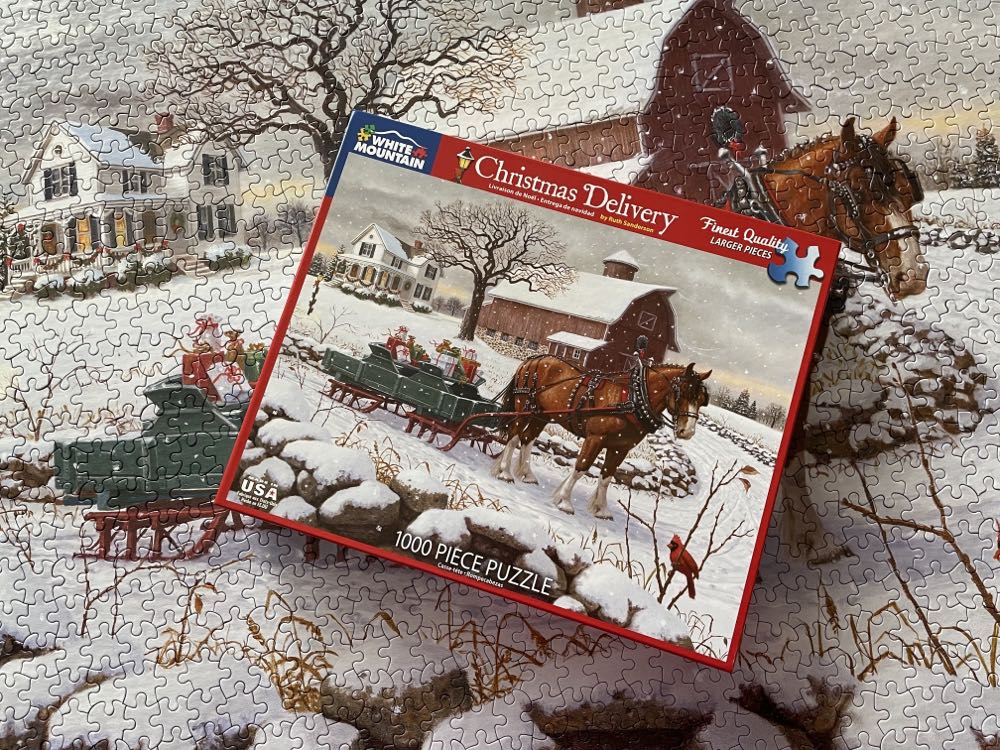 Christmas Delivery - White Mountain puzzle collectible [Barcode 724819262472] - Main Image 3