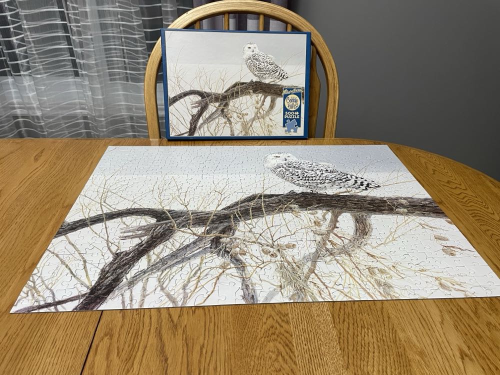 Fallen Willow Snowy Owl - Cobble Hill puzzle collectible [Barcode 625012850315] - Main Image 3