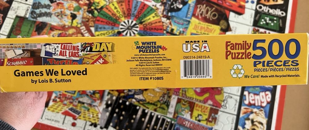 Games We Loved - White Mountain puzzle collectible [Barcode 724819256938] - Main Image 3