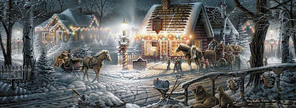 Terry Redlin Panoramic : Sweet Memories - White Mountain puzzle collectible [Barcode 724819253166] - Main Image 2